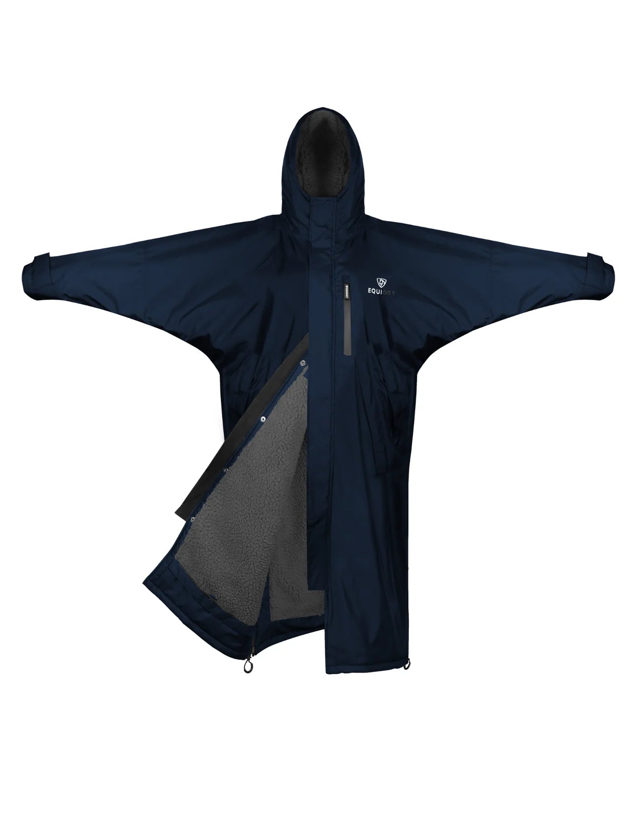 EQUIDRY EVOLUTION Men's Navy Fleece Coat - Waterproof & Warm Outerwear