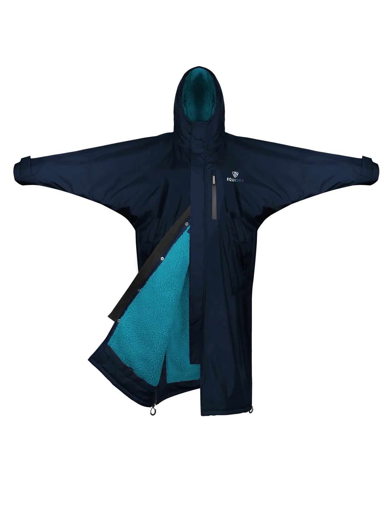 EQUIDRY Evolution Men's Thick Fleece Navy/Turquoise
