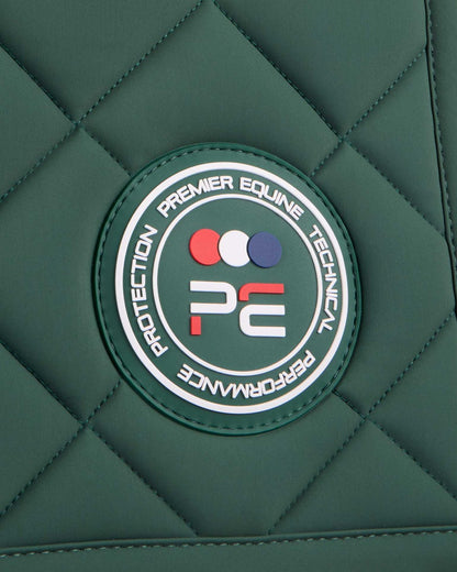 Premier Equine Atlas Dressage Square Green: Close Contact, High Wither Cut Saddle Pad