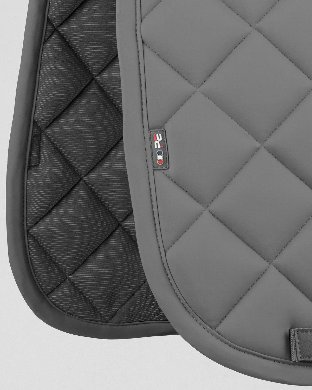 Premier Equine Atlas Grey Dressage Saddle Pad - Equiflair. Close Contact Square for Comfort & Style.