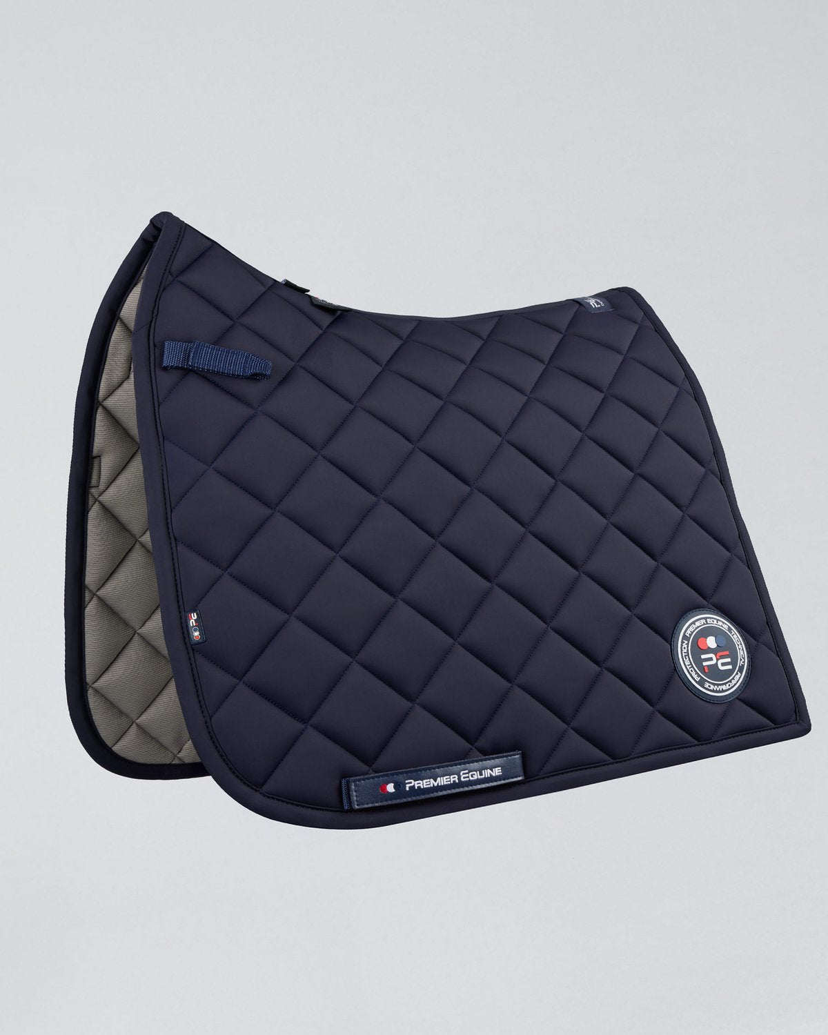 Premier Equine Atlas Navy Dressage Saddle Pad: Close Contact, High Wither, Comfortable Horse Riding Gear