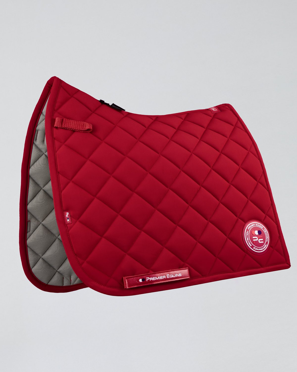 Premier Equine Red Dressage Saddle Pad - Close Contact Design, Quilted, Premium Horse Riding Equipment