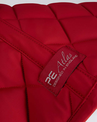 PREMIER EQUINE ATLAS Red Dressage Square Saddle Pad - High Quality Equestrian Gear