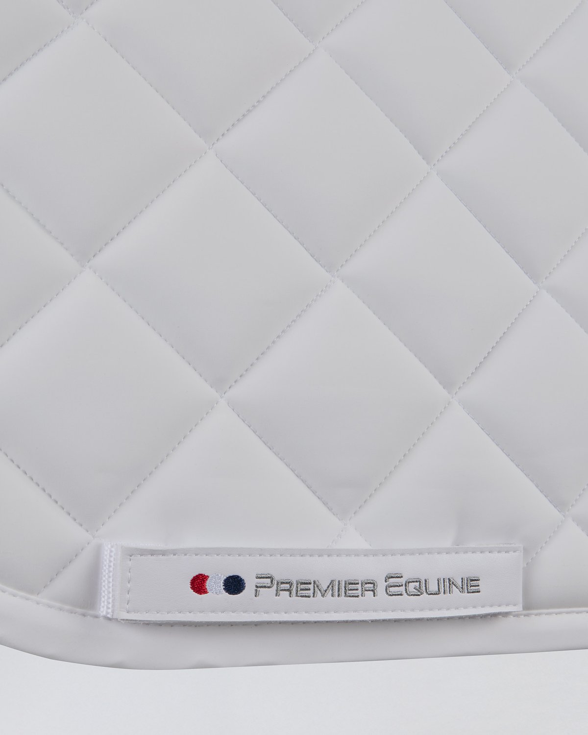 PREMIER EQUINE Atlas Dressage Square Pad - White Close Contact Saddle Pad for Horses | Equiflair