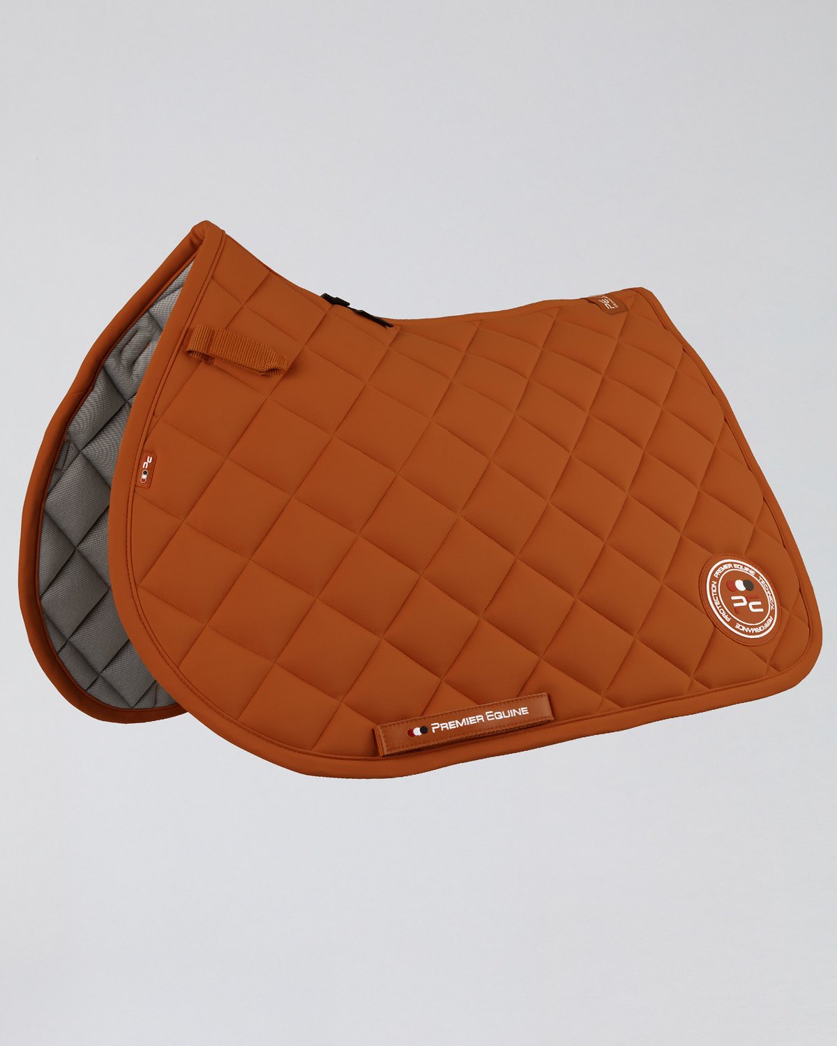 Premier Equine Atlas Burnt Orange Close Contact GP/Jump Saddle Pad | Horse Riding Equipment