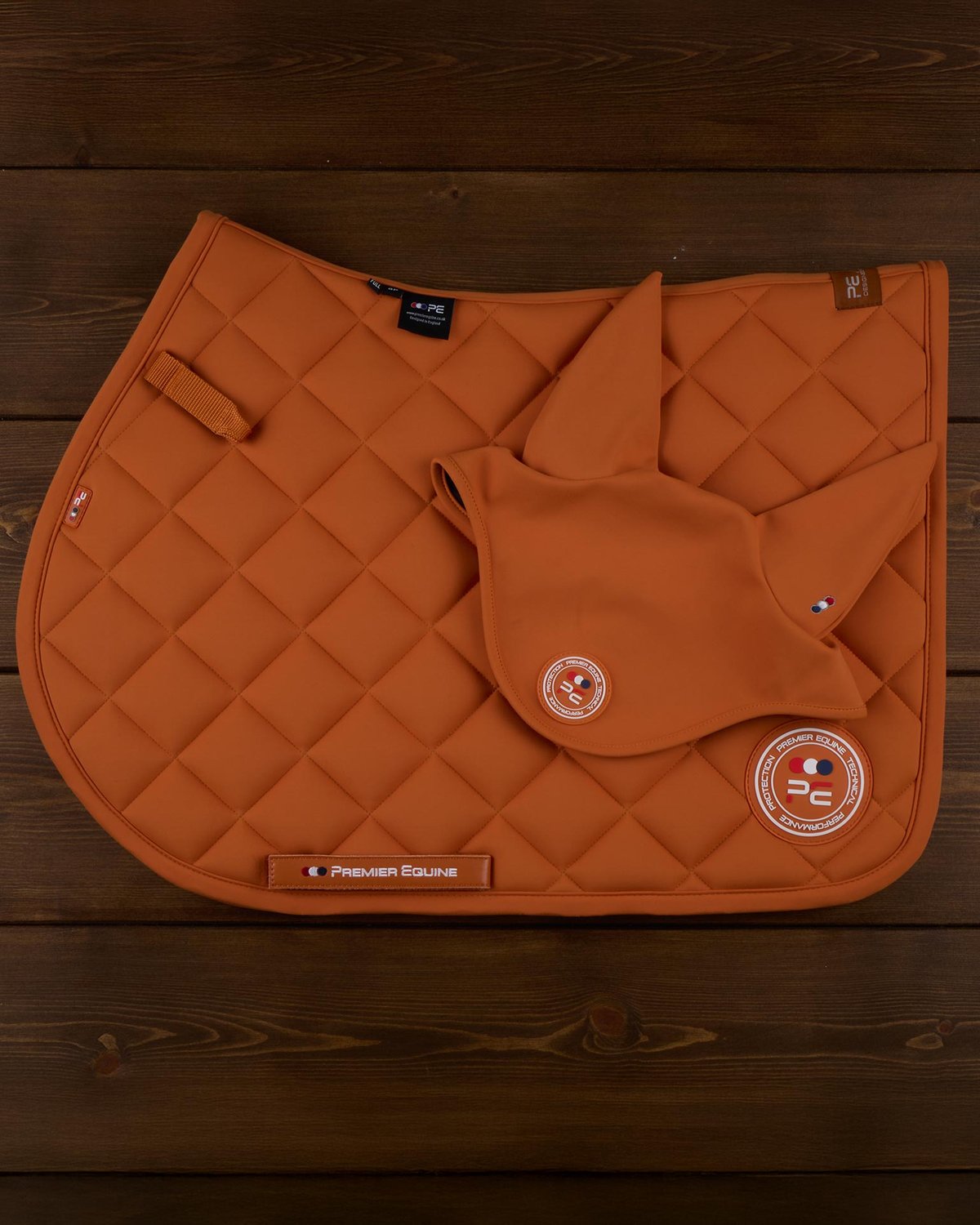 PREMIER EQUINE Atlas Close Contact Burnt Orange GP/Jump Saddle Pad - Equestrian Comfort & Style