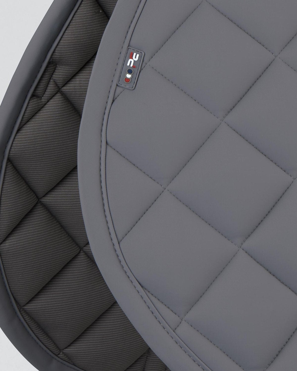 Premier Equine Atlas Close Contact GP/Jump Saddle Pad - Grey, Quilted Design