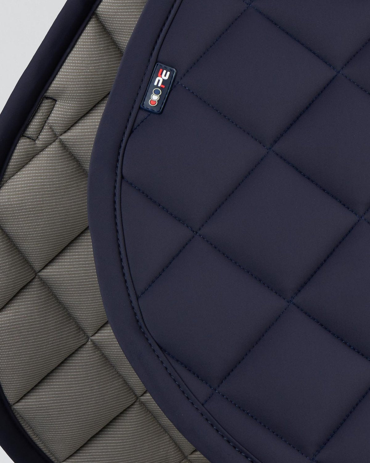PREMIER EQUINE Atlas Close Contact GP/Jump Saddle Pad - Navy Quilted Design with Bamboo Lining for Comfort and Performance