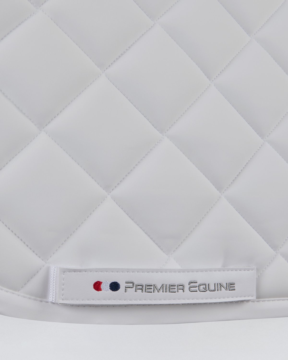 Premier Equine Atlas Close Contact GP/Jump Square - White Saddle Pad for Horses | Equestrian Equipment