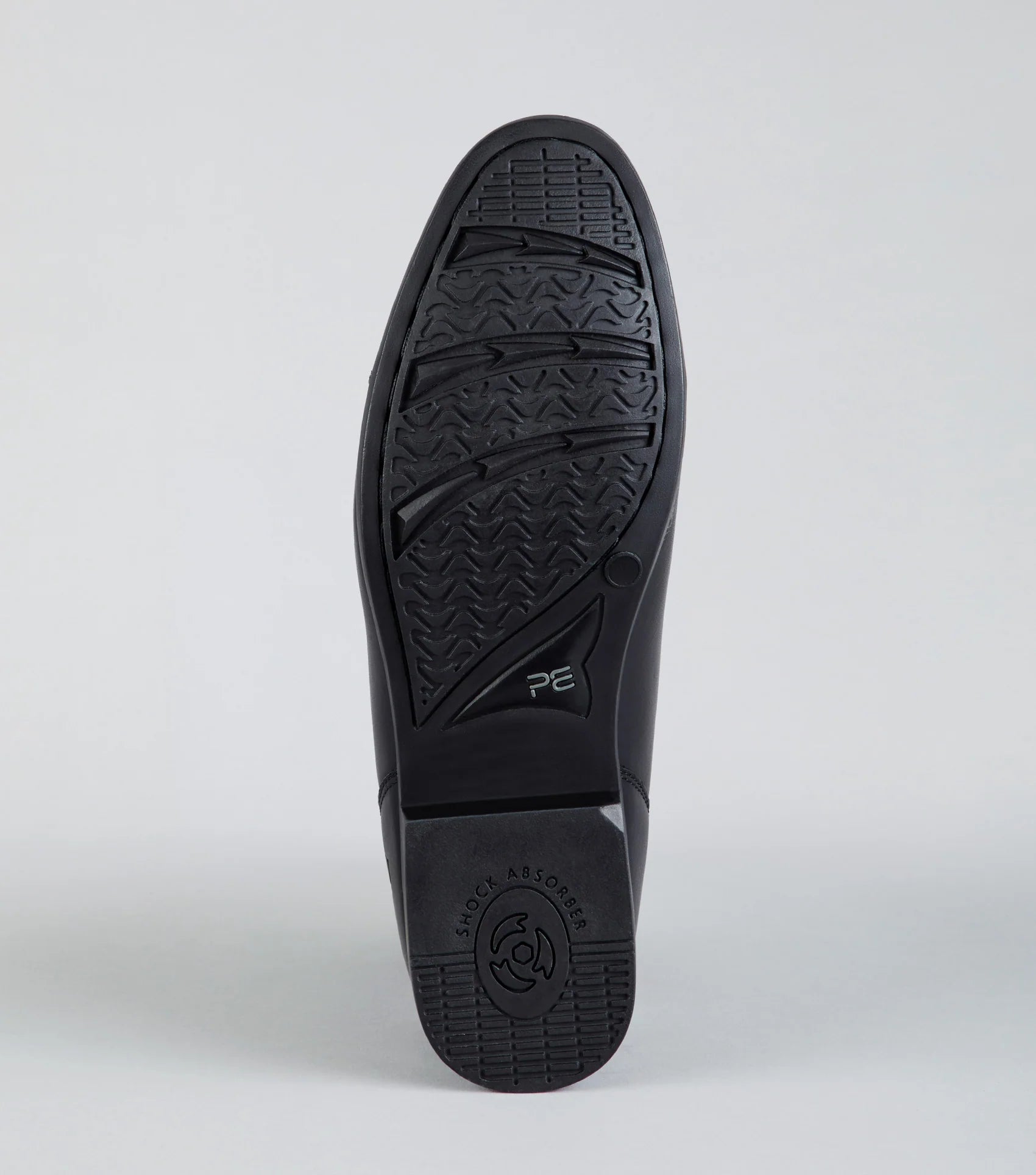 Premier Equine Avanti Leather Paddock Boots Black - Sole View. Equestrian Footwear.