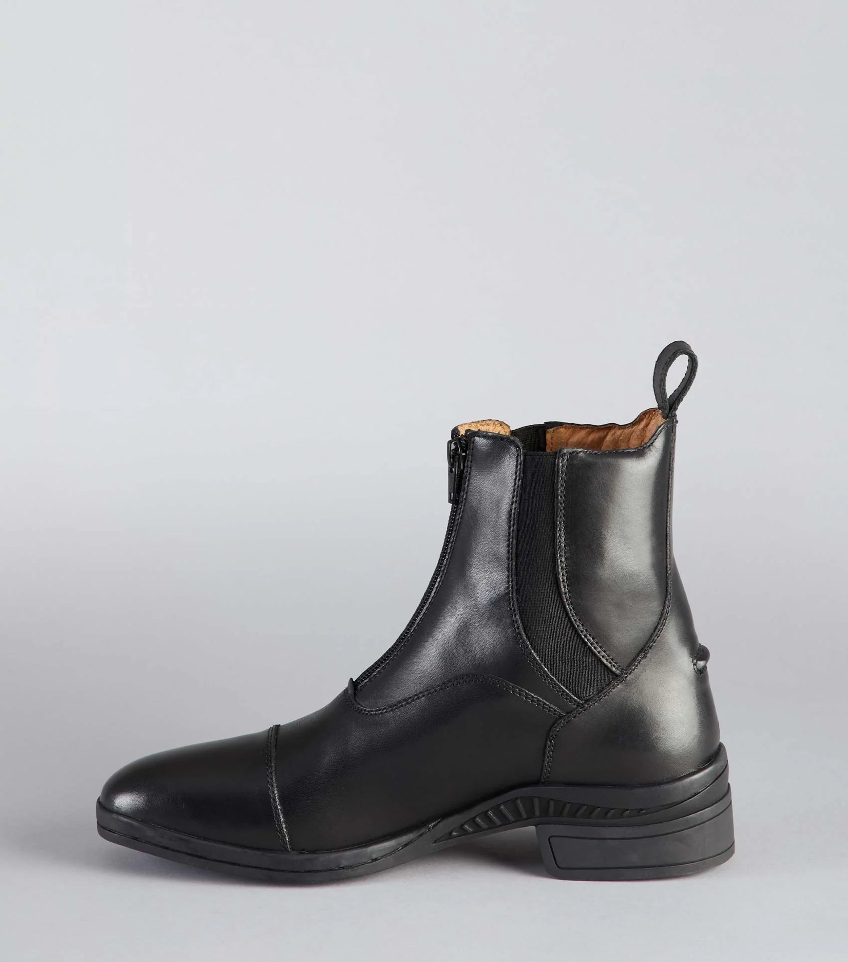 PREMIER EQUINE Balmoral Black Leather Paddock Riding Boot with Zip - Women's Equestrian Footwear