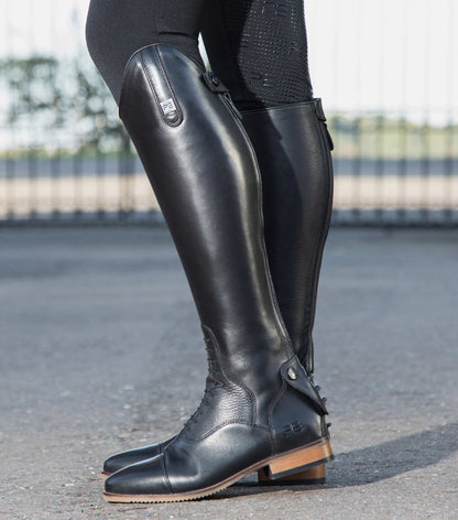 Premier Equine Bilancio Black Leather Riding Boots - Ladies Tall Equestrian Boots