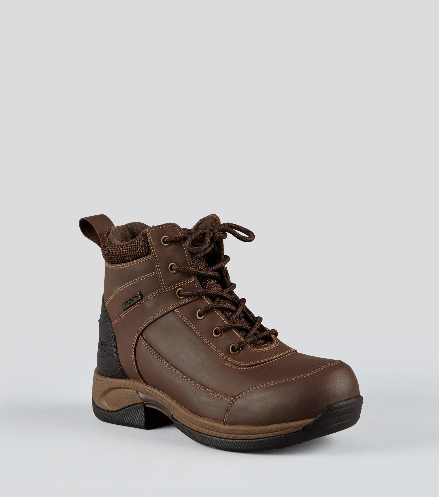 PREMIER EQUINE Borelli Brown Waterproof Leather Laced Boot | Equestrian Boot | Equiflair