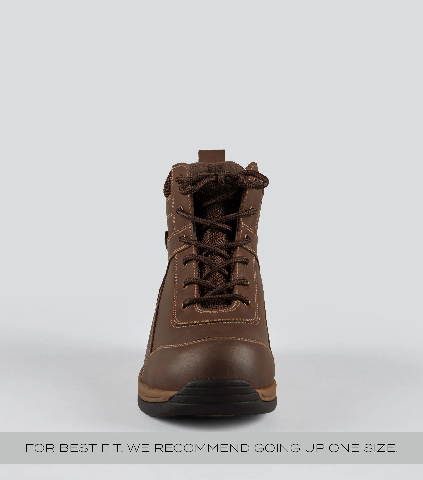 Brown Waterproof Laced Leather Riding Boot by Equiflair - Men's & Women's Equestrian Footwear