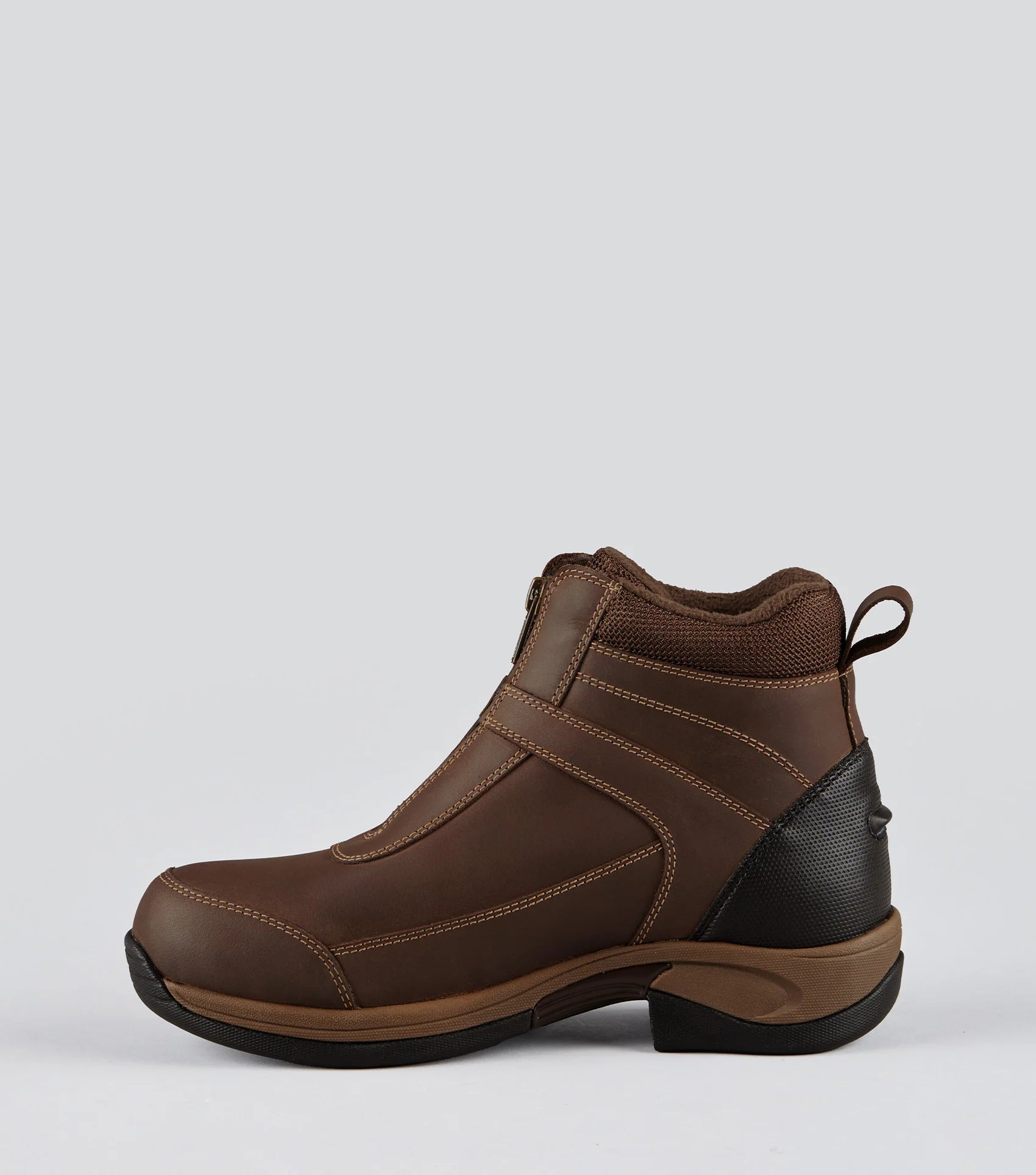 Premier Equine Borelli Waterproof Zipped Brown Leather Riding Boot - Shop Waterproof Boots Online!