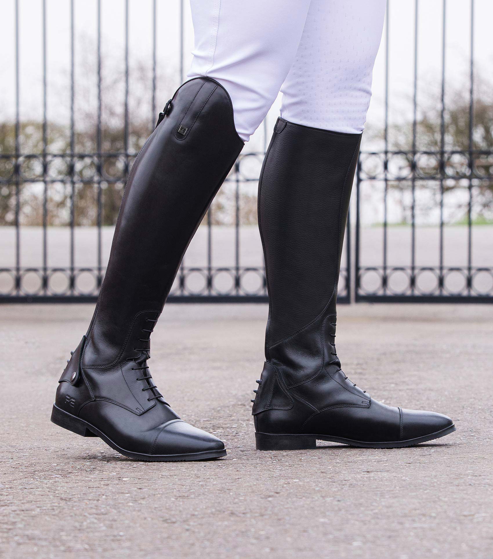 Premier Equine Men's Leather Riding Boots - Black Equestrian Boots