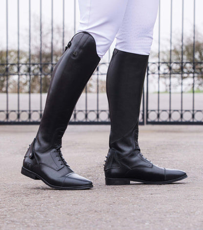 Premier Equine Men's Leather Riding Boots - Black Equestrian Boots