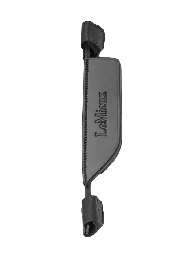Lemieux Bridle Blinkers Black - Premium Leather Riding Equipment for Enhanced Horse Vision & Focus - FEI Compliant