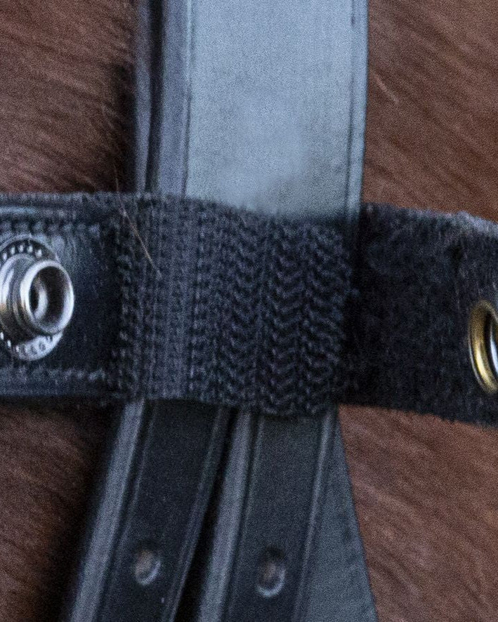 Schockemohle Browband Malaga black/light blue
