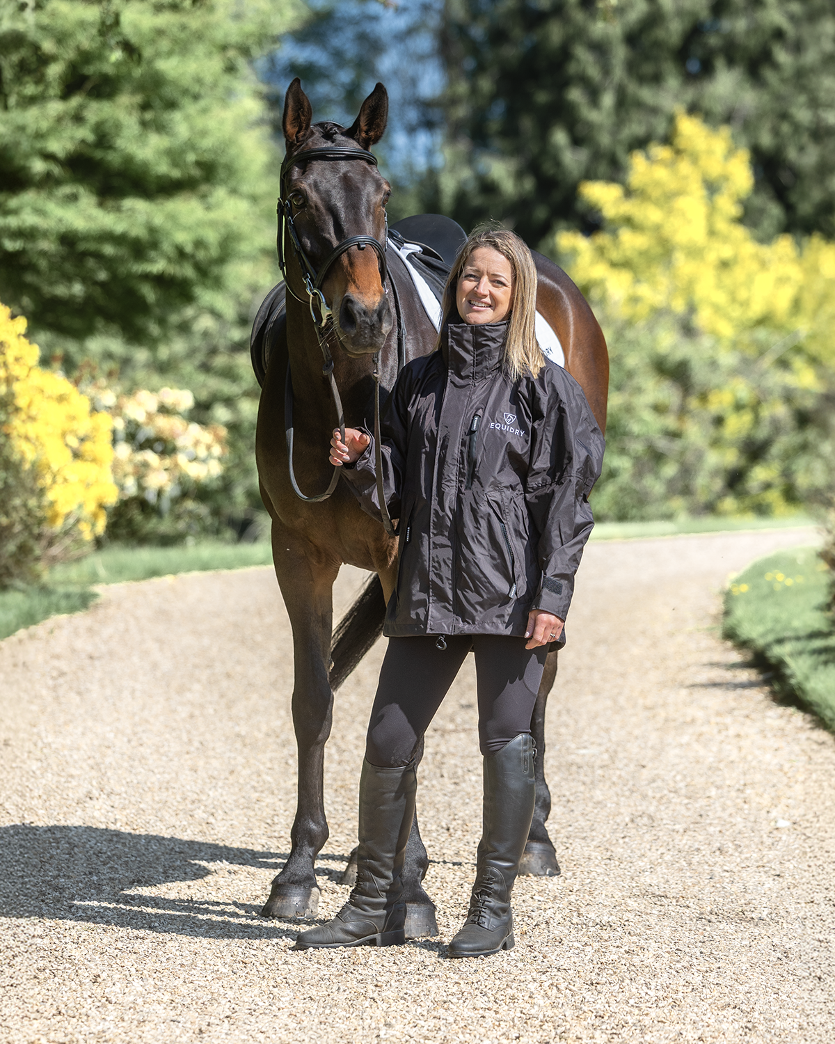 EQUIDRY Shortie Mac Women's Mesh Lining Brown