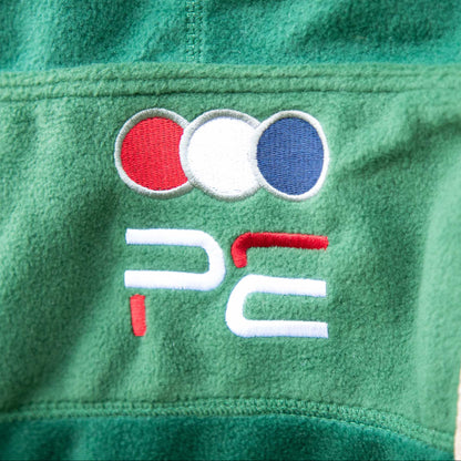 Premier Equine Buster Continental Edition Fleece Cooler Rug - Green with Red, White & Blue Logo