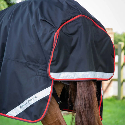 Premier Equine Buster Hardy 400g Half Neck Turnout Rug Black