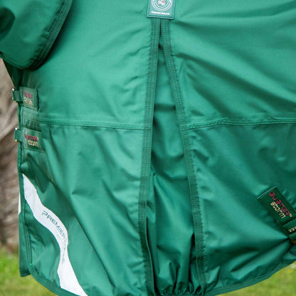 Premier Equine Buster Storm 220g Combo Turnout Rug with Classic Neck Green