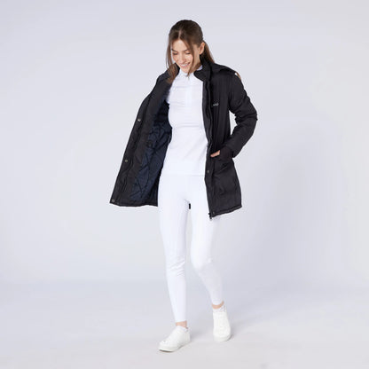 Black Riding Jacket: CAMEO VENTUS - Quilted, Comfortable Equestrian Coat for Women Riders