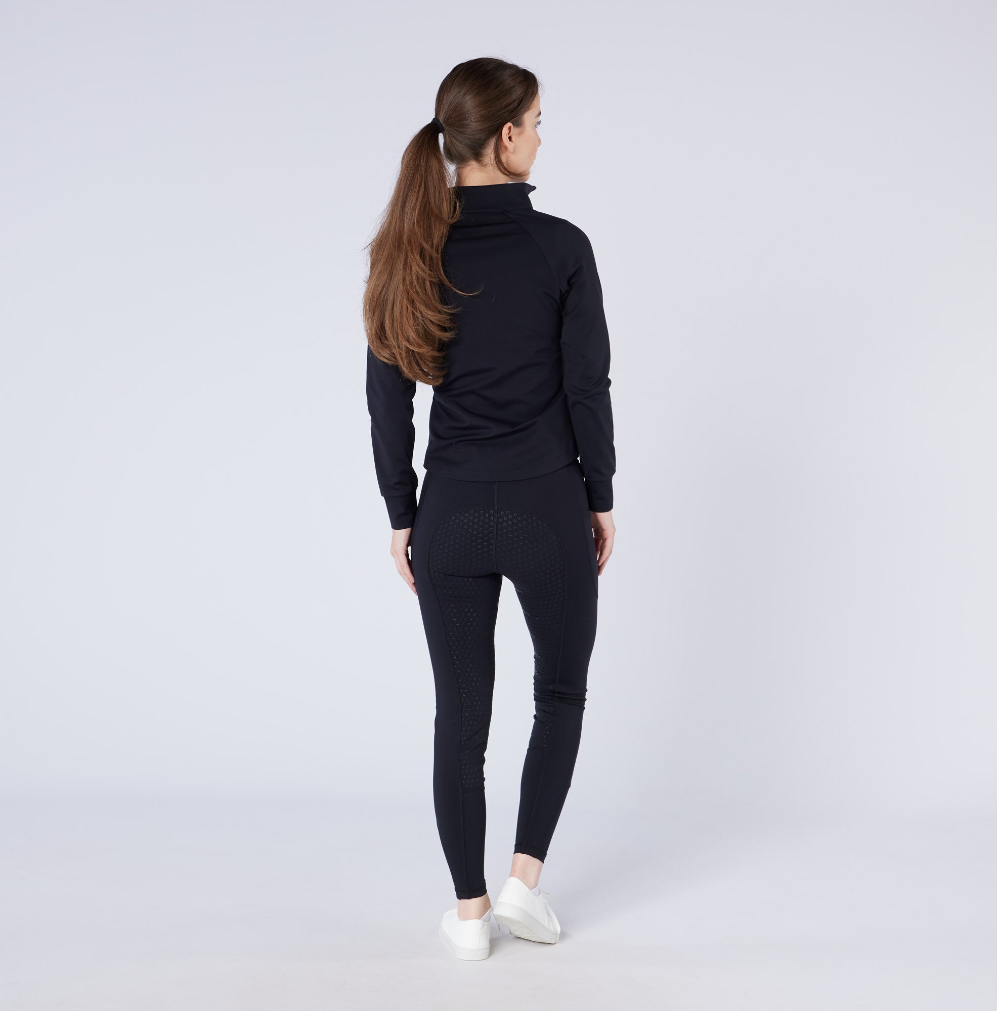 CAMEO Thermodry Black Riding Tights - Silicone Seat - Equestrian Winter Wear - Equiflair