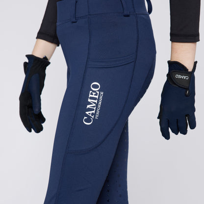 CAMEO Performance Riding Tights: Equestrian Apparel, Grip Seat, Phone Pocket, Four-Way Stretch. Shop Equiflair!