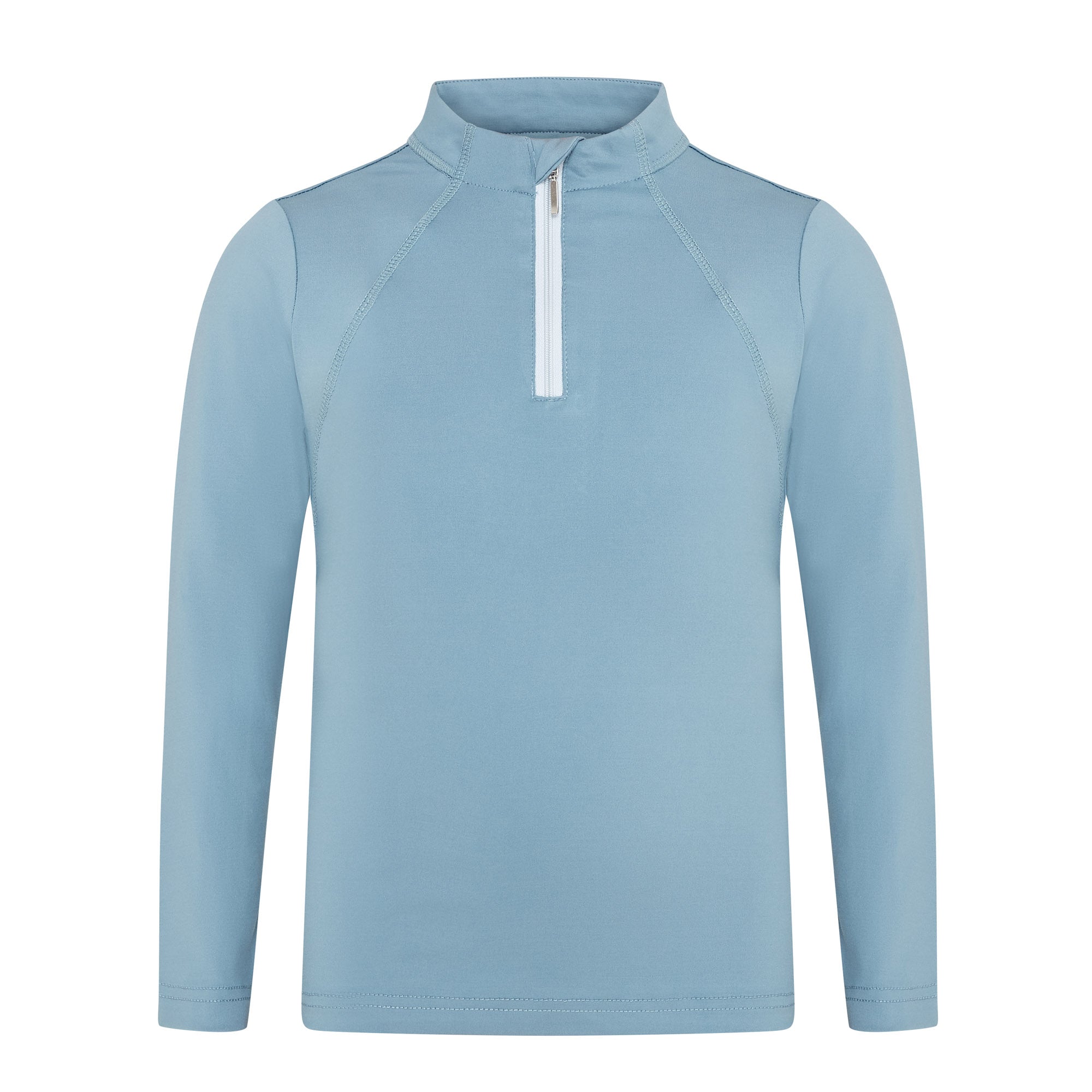 Equiflair Junior Core Baselayer Teal Blue Equestrian Long Sleeve Shirt