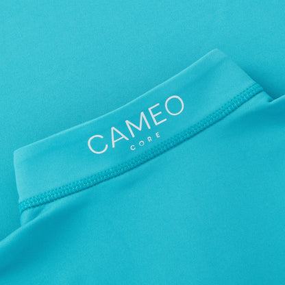 CAMEO Junior Core Baselayer - Equestrian Teal Blue Top for Kids | Equiflair