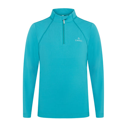 CAMEO JUNIOR CORE BASELAYER TEAL BLUE Equestrian Long Sleeve Shirt
