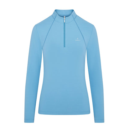 CAMEO Baselayer Airforce Blue: Women's Equestrian Riding Top, Long Sleeve