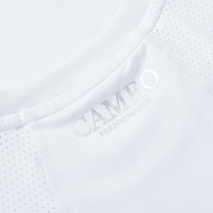 CAMEO PERFORMANCE Baselayer White Equestrian Top - Technical Riding Shirt from Equiflair