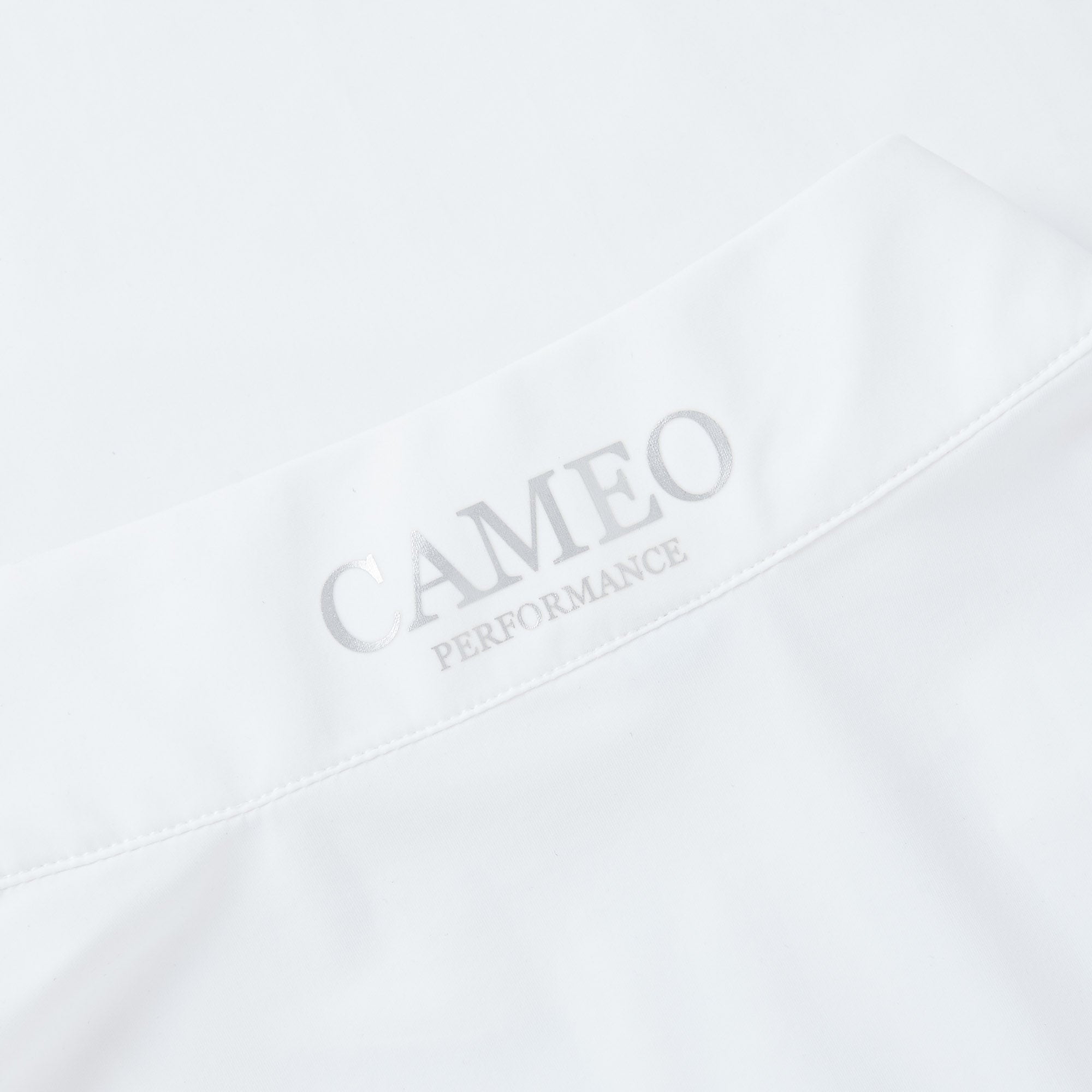 Cameo Performance White Competition Shirt: Short Sleeve Equestrian Apparel