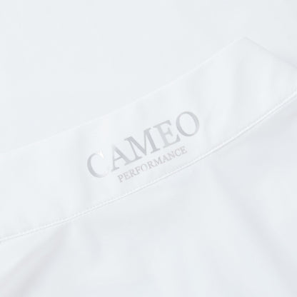 Cameo Performance White Competition Shirt: Short Sleeve Equestrian Apparel