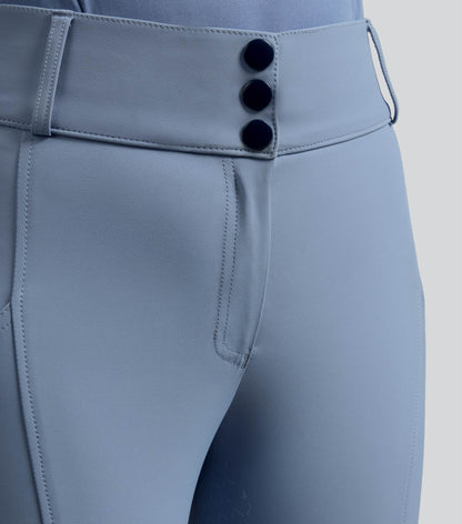 PREMIER EQUINE Campani Women's Dusty Blue Full Seat Riding Breeches - Equestrian Apparel