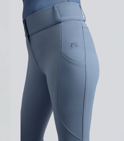 Premier Equine Campani Dusty Blue Full Seat Riding Breeches | Equestrian Apparel
