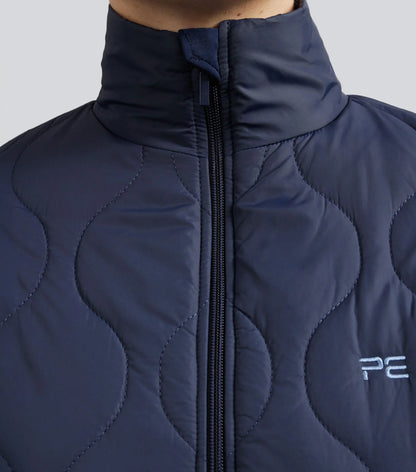 PREMIER EQUINE Womens Quilted Riding Gilet Navy - Equestrian Vest