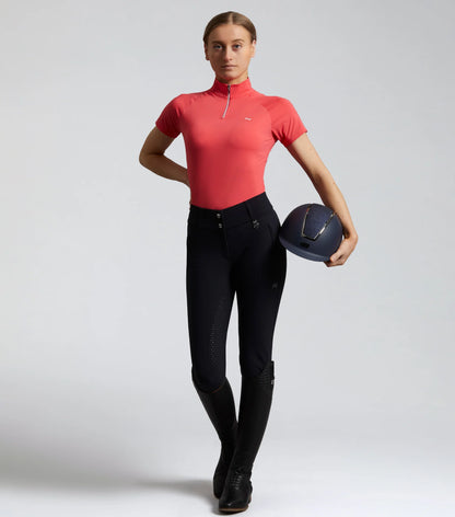 Premier Equine Carapello Navy Riding Breeches - Ladies Equestrian Apparel, Full Seat Gel, Black Pants, Horse Riding Outfit