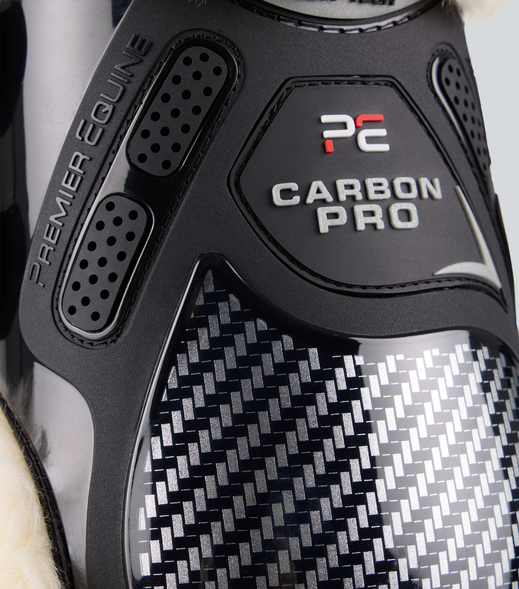 PREMIER EQUINE Carbon Pro Techno Wool Black Fetlock Boots | Equiflair