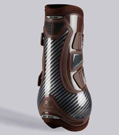 Premier Equine Carbon Pro Tendon Boots Brown