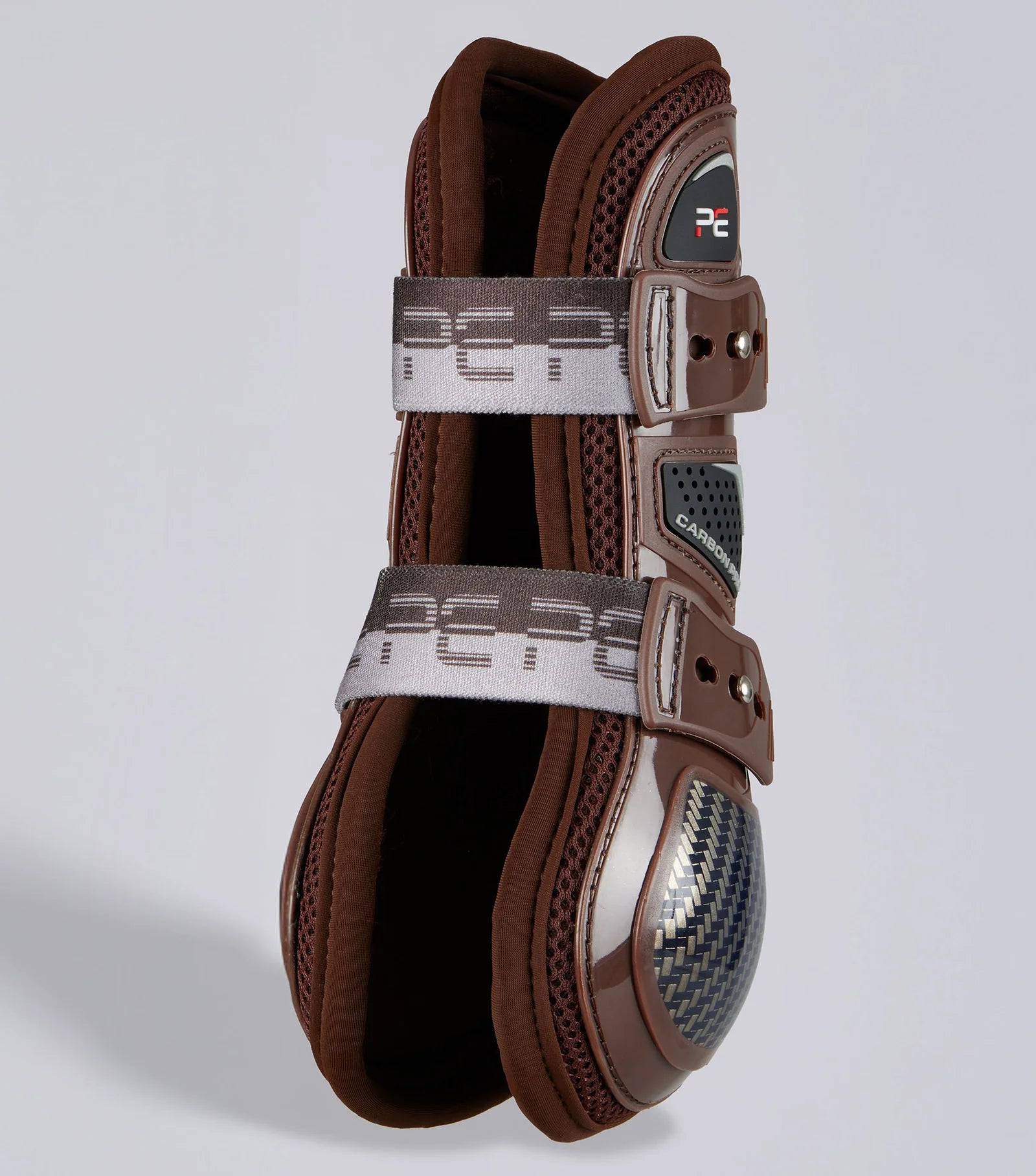 Premier Equine Carbon Pro Tendon Boots Brown