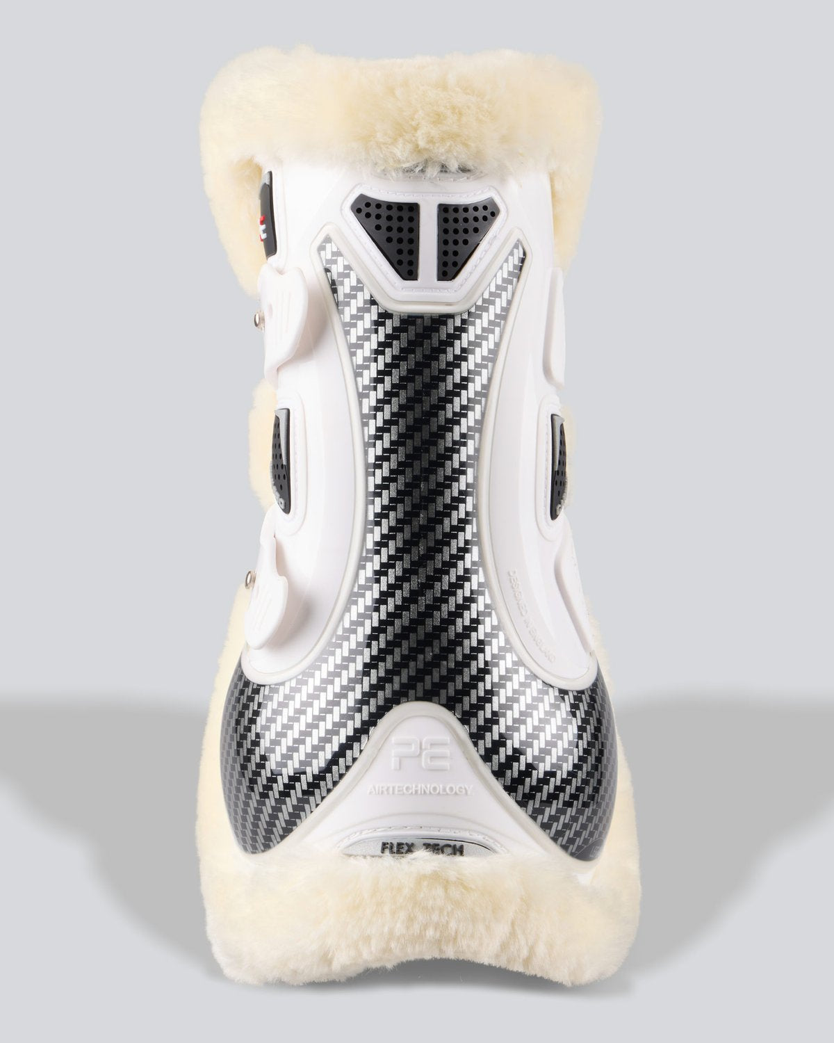 Premier Equine Carbon Pro Tendon Boots White - Equine Leg Protection