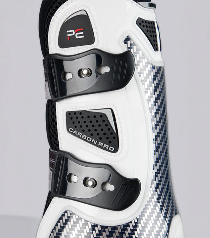 Premier Equine Carbon Pro Tendon Boots White