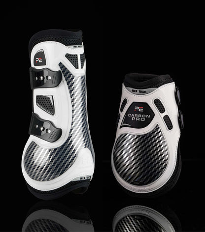Premier Equine Carbon Pro Tendon Boots White