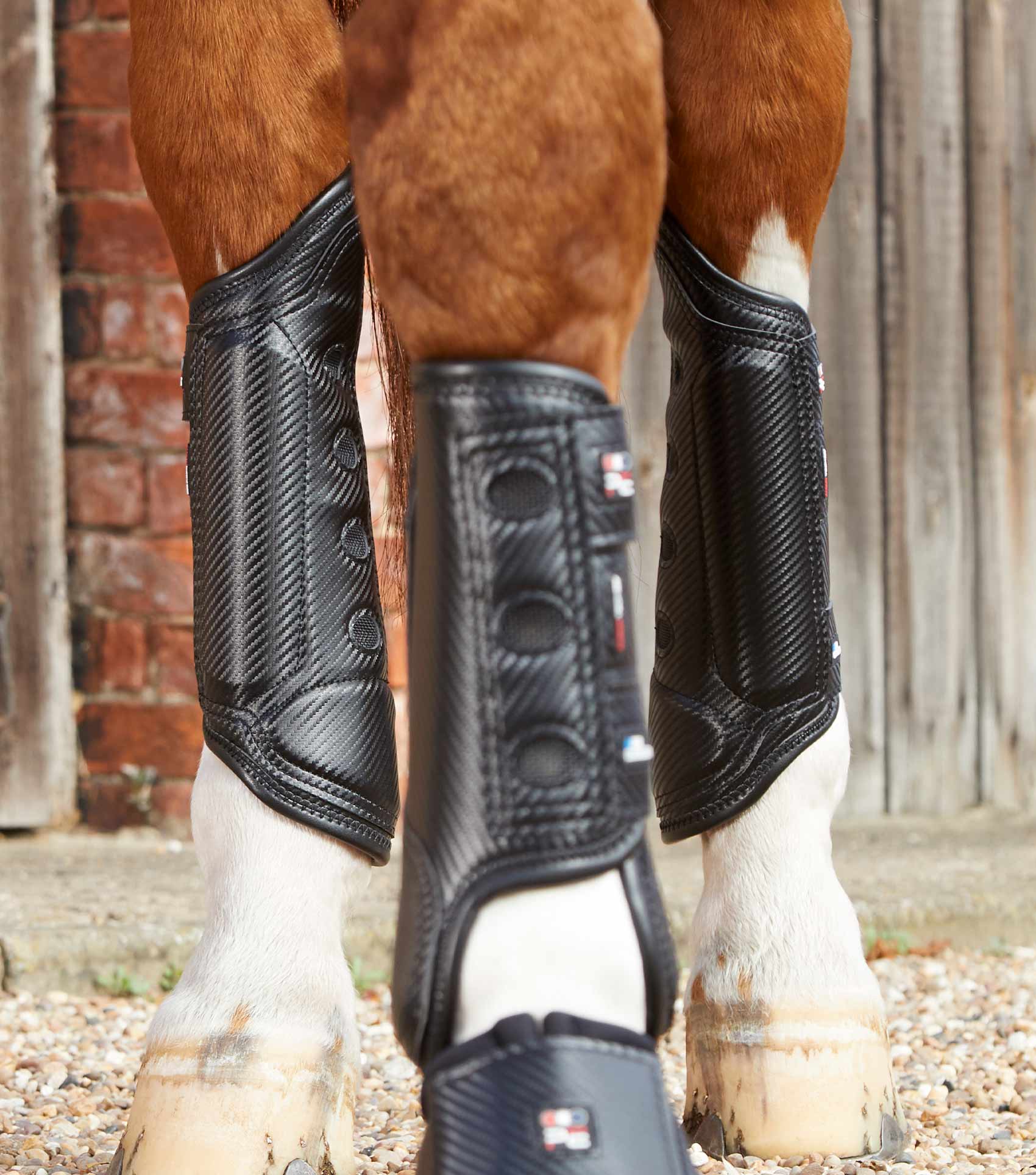 Premier Equine Carbon Tech Air Cooled Eventing Boots Black Hind