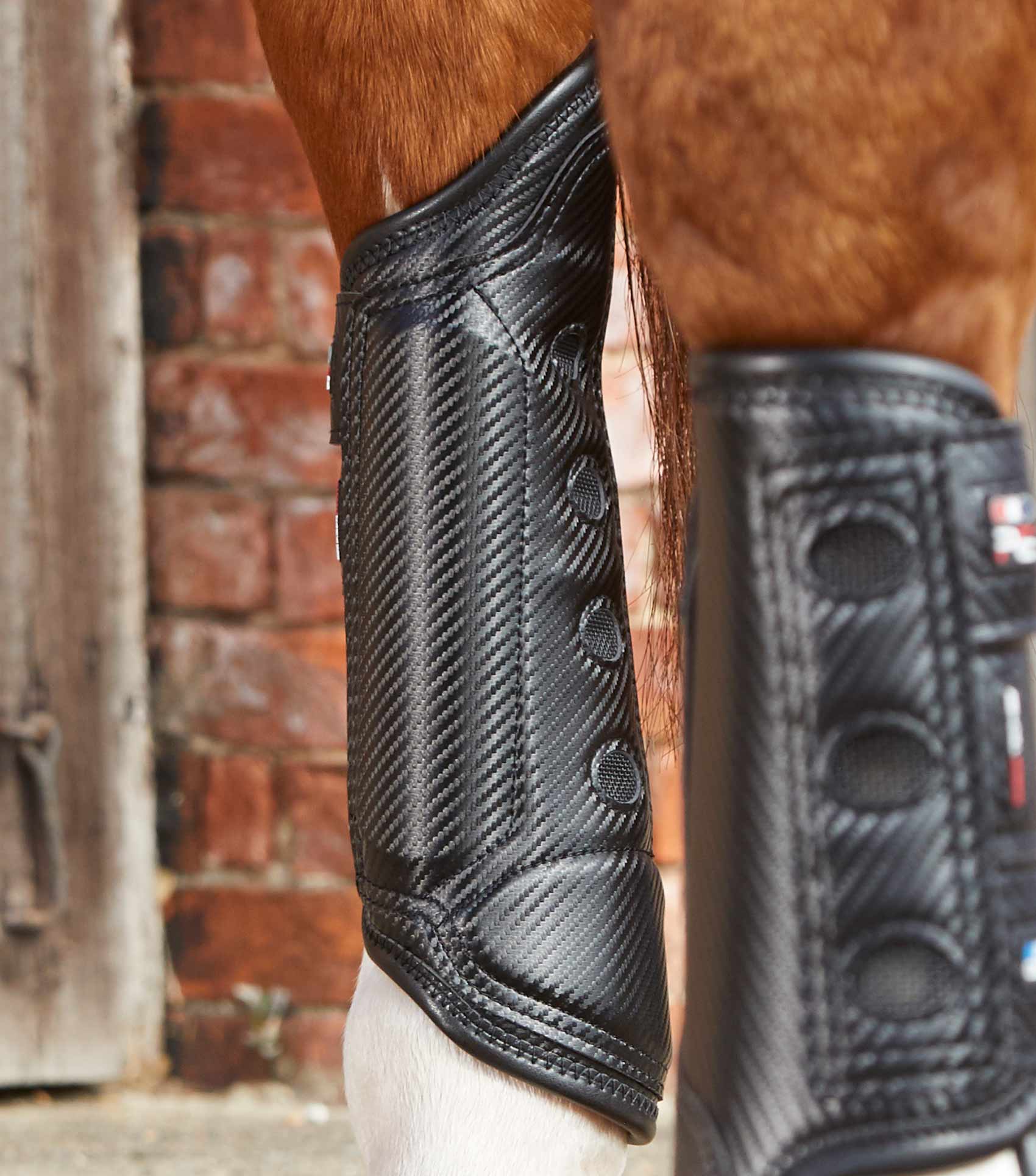 Premier Equine Carbon Tech Air Cooled Eventing Boots Black Hind