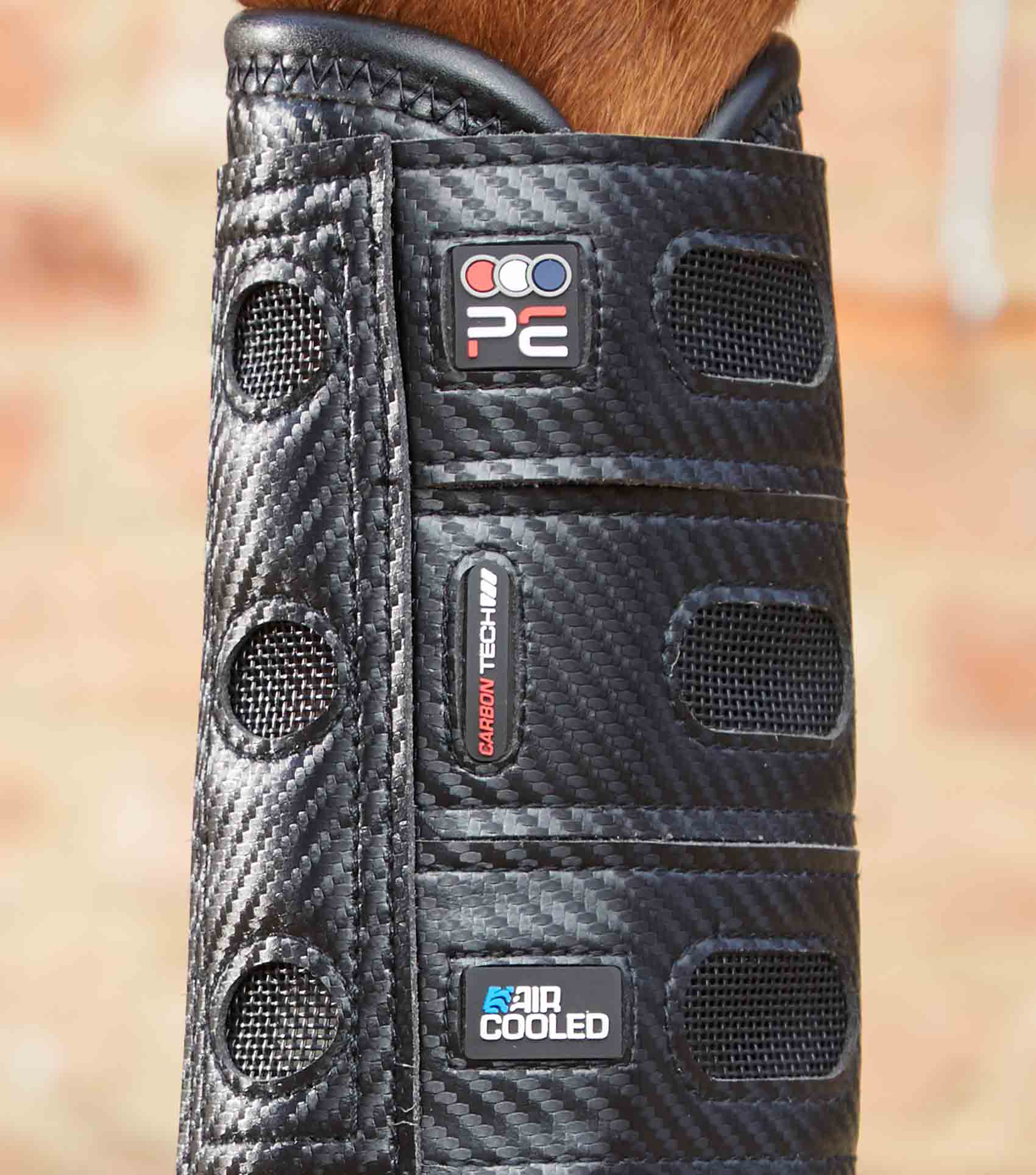 Premier Equine Carbon Tech Air Cooled Eventing Boots Black Front